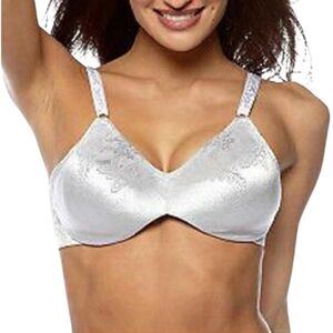 Lunaire Windsor  Lace Floral Satin Bra Underwire Silver 40D NWT
